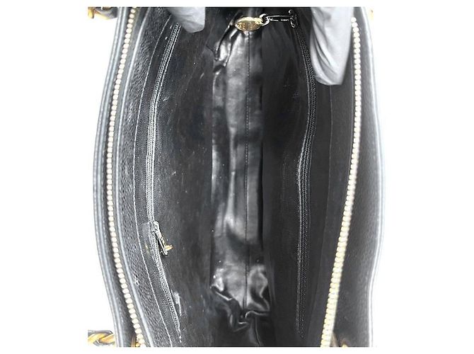 Chanel Borsa a Spalla Black Caviar CC Pocket Nero - vista 11