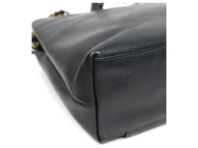 Chanel Borsa a Spalla Black Caviar CC Pocket Nero - vista 5