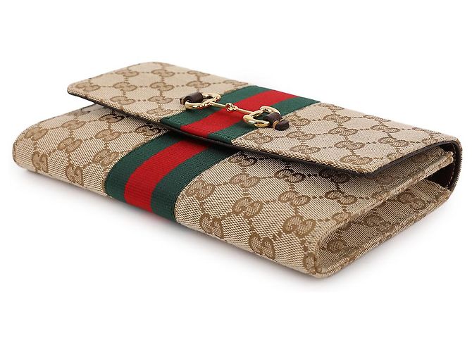 Gucci Cartera con correa Horsebit Web Castaño - vista 6