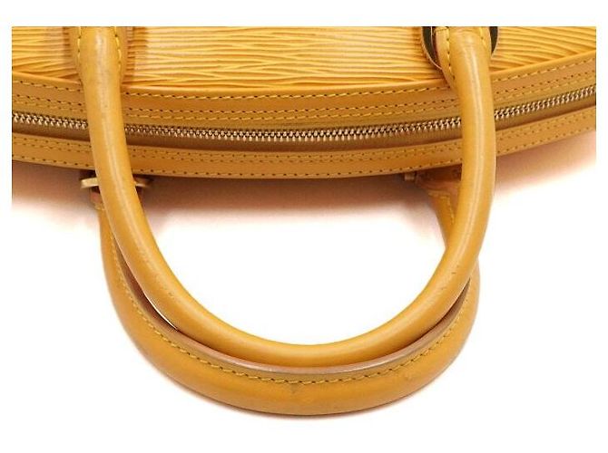 Louis Vuitton Borsa Tote in pelle giallo jasmine - vista 11