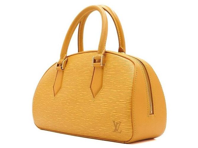 Louis Vuitton Borsa Tote in pelle giallo jasmine - vista 2