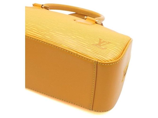 Louis Vuitton Borsa Tote in pelle giallo jasmine - vista 7