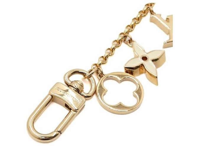 Louis Vuitton Portachiavi con catena Fleur de Monogram D'oro - vista 2