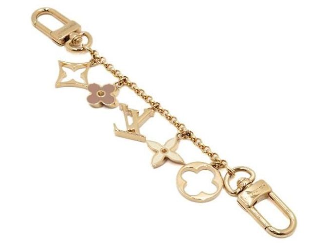 Louis Vuitton Portachiavi con catena Fleur de Monogram D'oro - vista 5