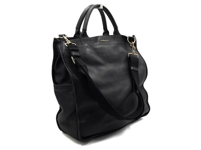 Givenchy Piccola borsa tote e borsa a tracolla unisex in pelle di vacchetta nera - vista 3