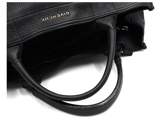 Givenchy Piccola borsa tote e borsa a tracolla unisex in pelle di vacchetta nera - vista 9
