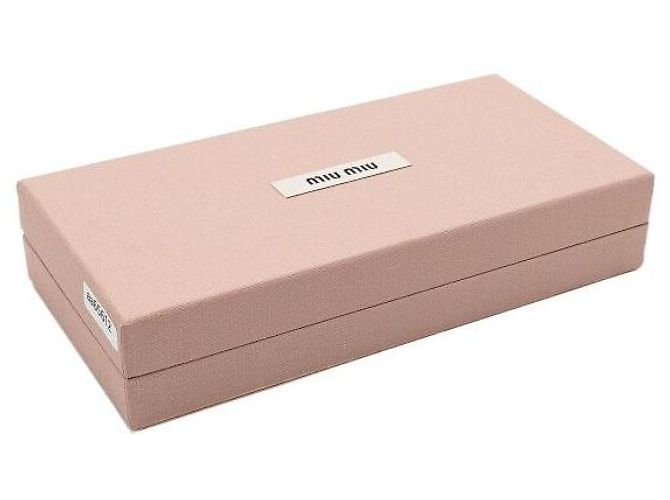 Miu Miu Leather Keychain Trick Keyring in Periwinkle Blue - view 7