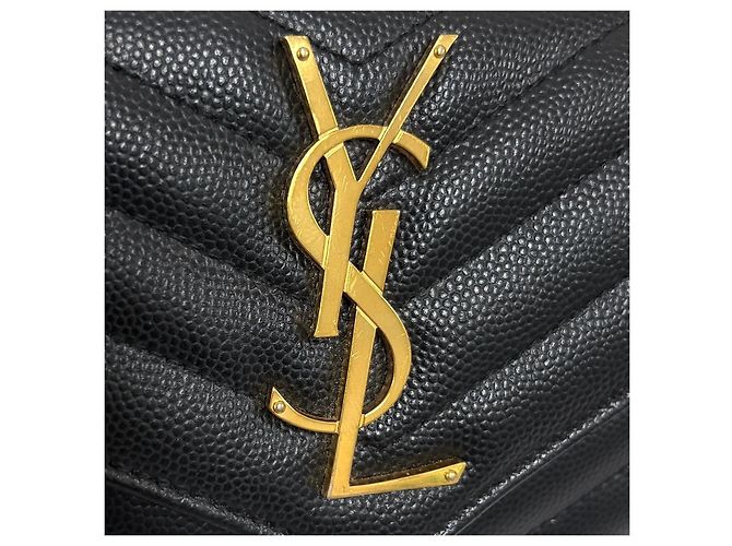 Saint Laurent Monogramm Long Wallet Schwarz - Ansicht 5
