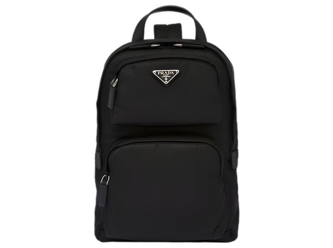 Prada Zaino a tracolla in Re-Nylon Nero - vista 2