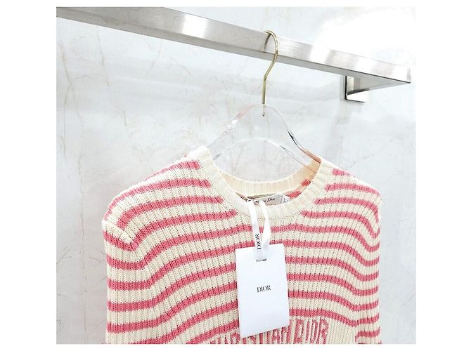 Dior Riviera a maniche corte in maglia corallo - vista 3