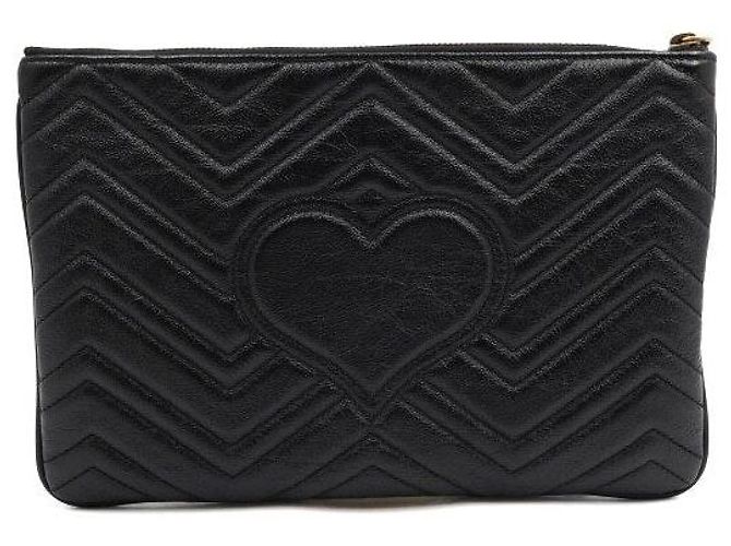 Gucci Clutch Matelassé Nero - vista 4