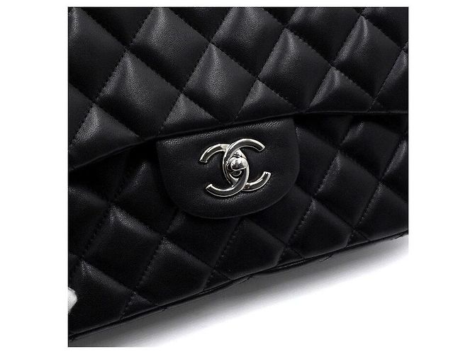 Chanel Borsa a tracolla One Flap con catena argentata Nero - vista 11
