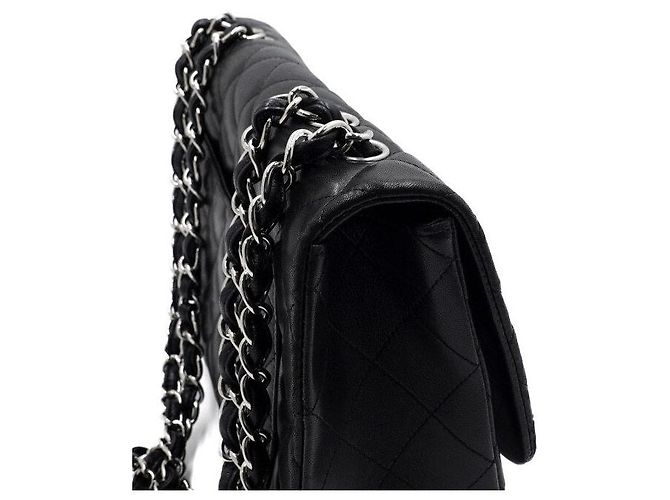 Chanel Borsa a tracolla One Flap con catena argentata Nero - vista 12