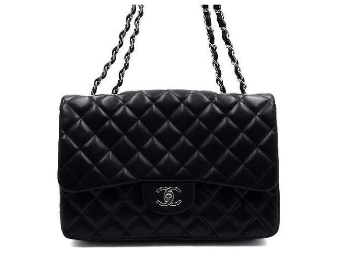 Chanel Borsa a tracolla One Flap con catena argentata Nero - vista 2