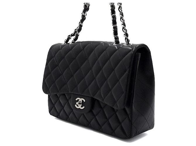Chanel Borsa a tracolla One Flap con catena argentata Nero - vista 3