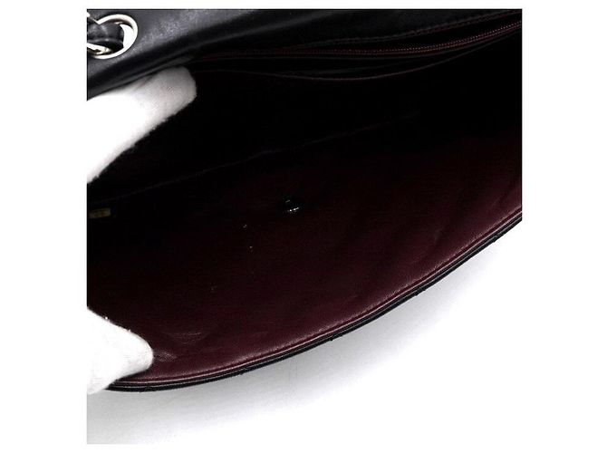 Chanel Borsa a tracolla One Flap con catena argentata Nero - vista 7