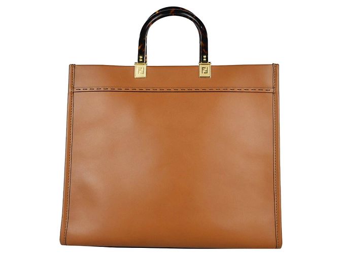 Fendi Borsa Tote Sunshine Borsa a Spalla Arancione - vista 3