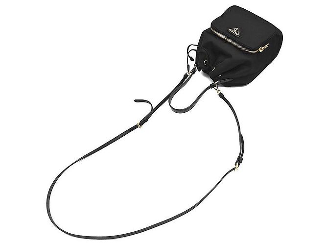 Prada Borsa Tote Duet e Borsa a tracolla in Re-Nylon Nero - vista 4