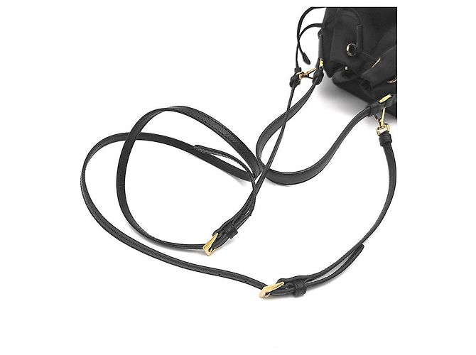Prada Borsa Tote Duet e Borsa a tracolla in Re-Nylon Nero - vista 5