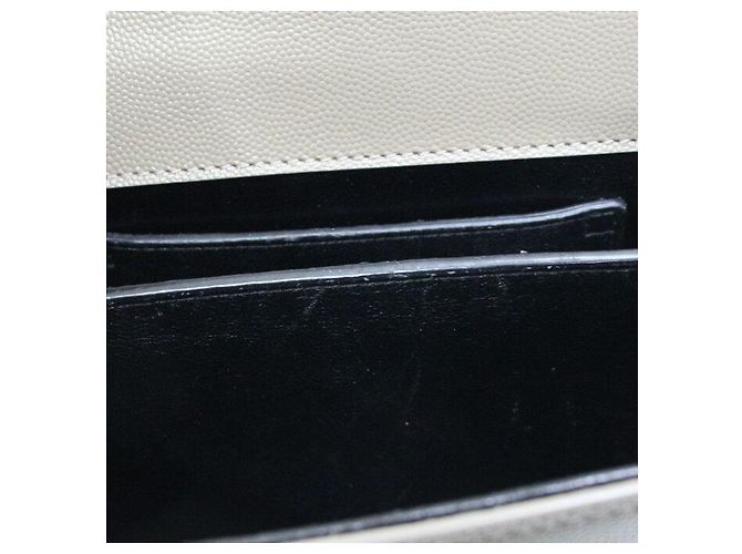 Saint Laurent Borsa Tote e Borsa a Spalla Cassandra Mini Top Handle da donna in Caviar Marrone - vista 8