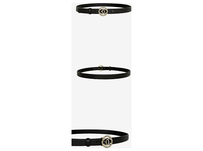 Chanel Gürtel mit CC-Logo-Schnalle Schwarz - Ansicht 2