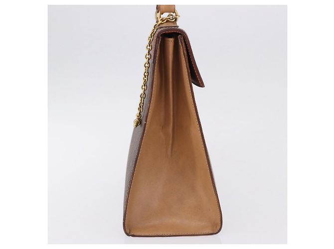Céline Celine Vintage Macadam Tela e Pelle Marrone - vista 4