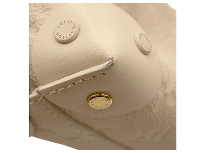 Borsa Louis Vuitton Monogram Empreinte Petite Malle Souple Bianco - vista 11