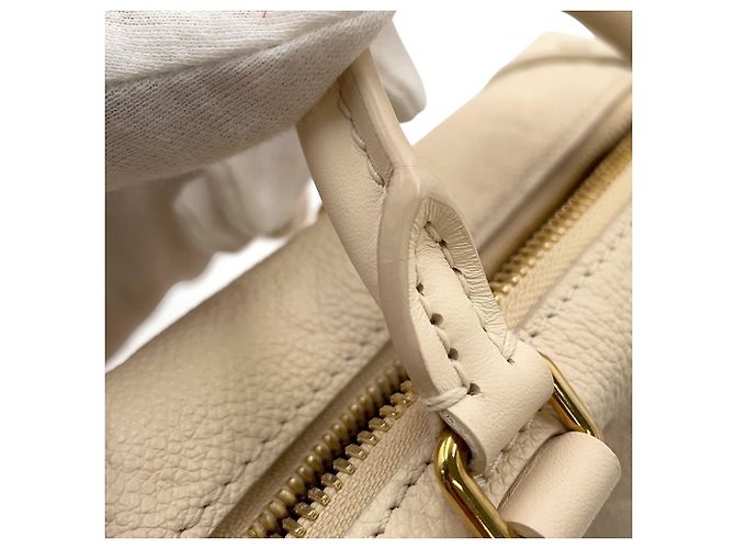 Borsa Louis Vuitton Monogram Empreinte Petite Malle Souple Bianco - vista 13