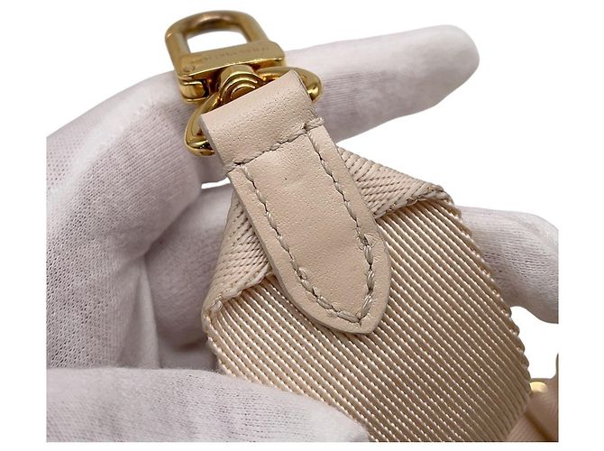 Borsa Louis Vuitton Monogram Empreinte Petite Malle Souple Bianco - vista 14