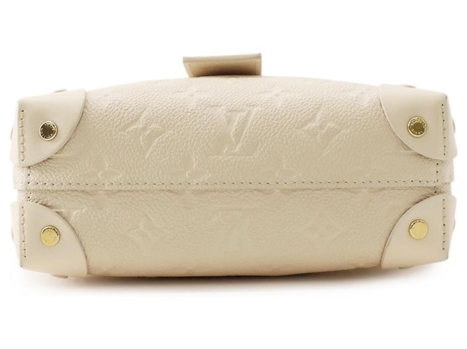 Borsa Louis Vuitton Monogram Empreinte Petite Malle Souple Bianco - vista 3
