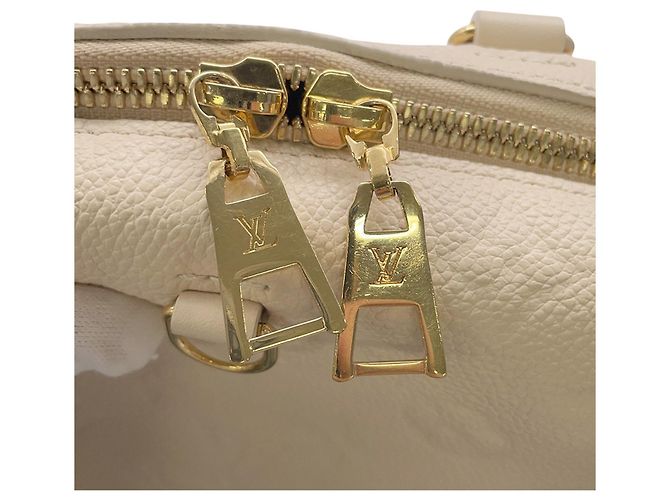 Borsa Louis Vuitton Monogram Empreinte Petite Malle Souple Bianco - vista 8