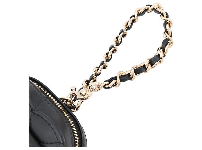 Charm per borsa Chanel Matelassé Heart Nero - vista 4