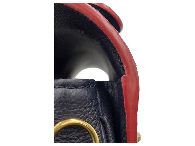 Borsa Louis Vuitton Monogram Empreinte Pochette Métis MM Rosso - vista 10