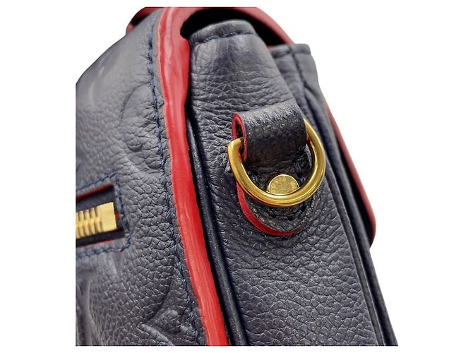 Borsa Louis Vuitton Monogram Empreinte Pochette Métis MM Rosso - vista 8