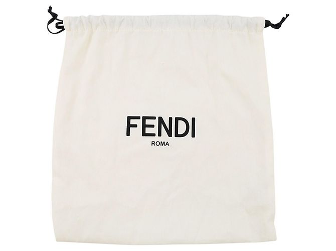 Mini borsa Fendi Roll FF Jacquard Marrone - vista 13