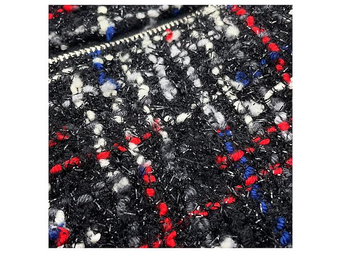 Borsa a Spalla con Catena Chanel Nero Rosso - vista 10
