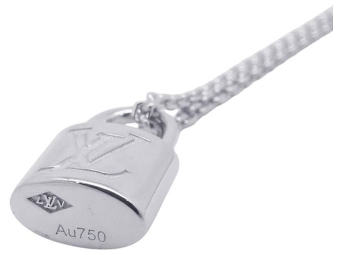 Pendente Lockit in oro bianco 18K Louis Vuitton - vista 9