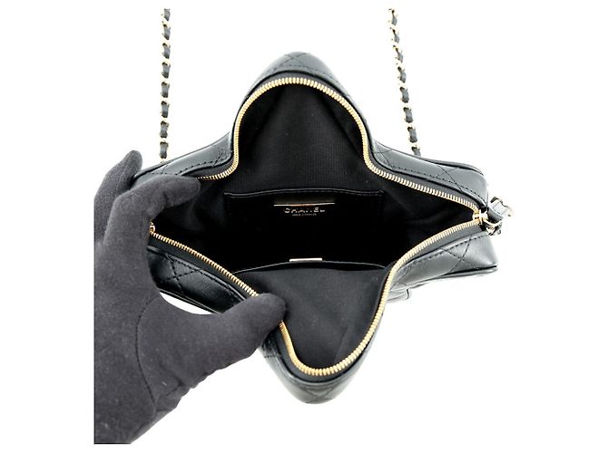 Borsa a Spalla Chanel Matelassé Nero - vista 5