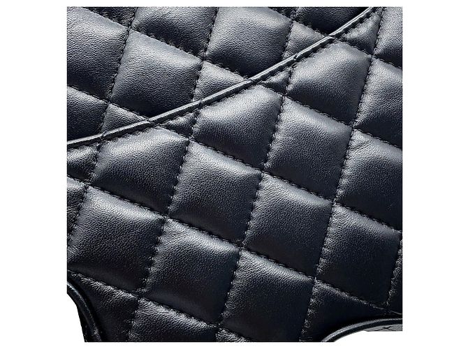 Borsa a Spalla Chanel Matelassé Nero - vista 7