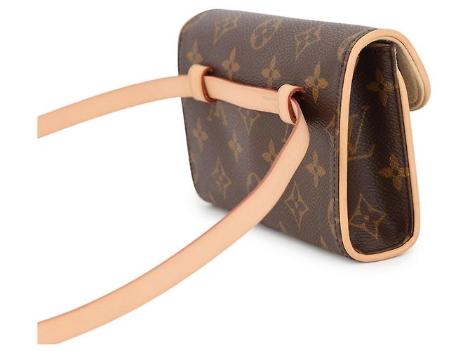 Louis Vuitton Monogram Pochette Florentine Marrone - vista 3