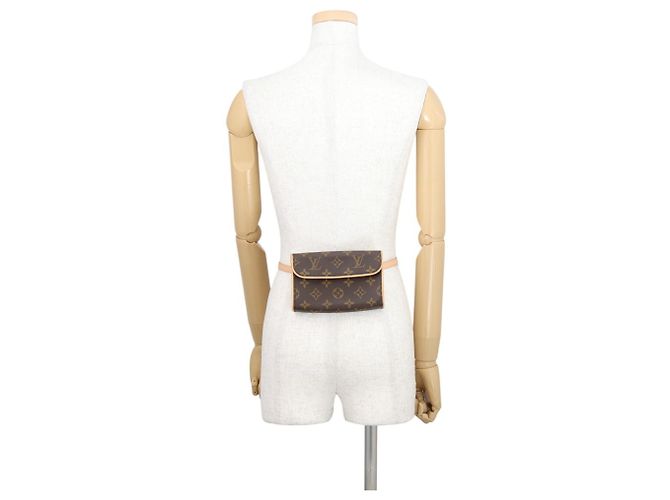 Louis Vuitton Monogram Pochette Florentine Marrone - vista 5