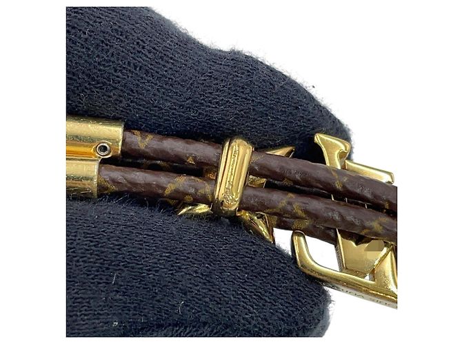 Bracciale Charm Monogram LV Bloom Louis Vuitton Marrone - vista 10