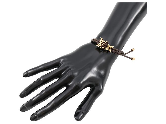 Bracciale Charm Monogram LV Bloom Louis Vuitton Marrone - vista 4