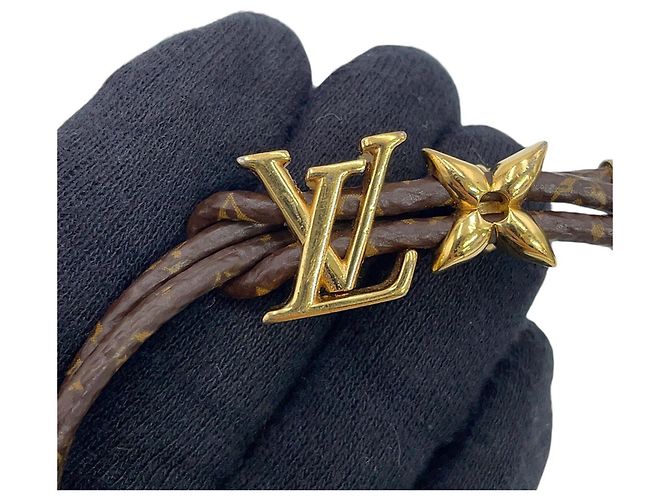 Bracciale Charm Monogram LV Bloom Louis Vuitton Marrone - vista 8