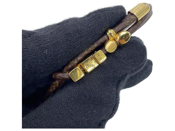 Bracciale Charm Monogram LV Bloom Louis Vuitton Marrone - vista 9