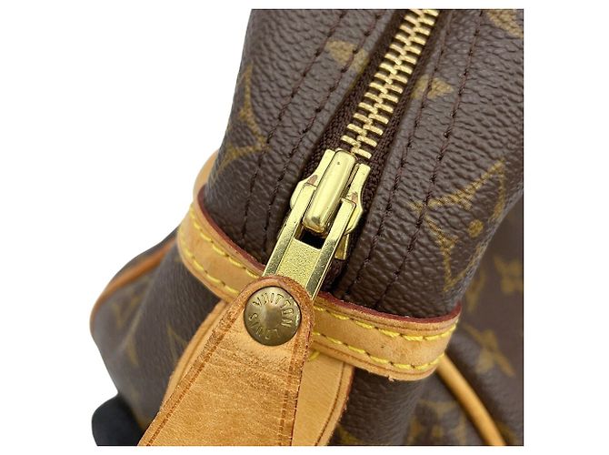 Borsa Louis Vuitton Monogram Montorgueil PM Marrone - vista 12