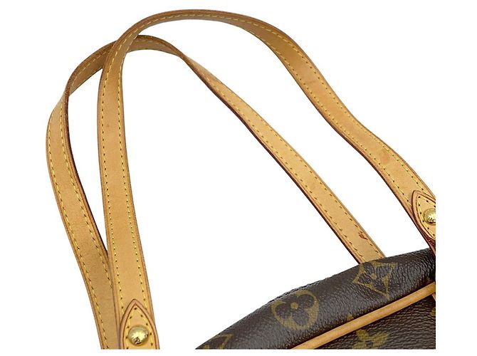 Borsa Louis Vuitton Monogram Montorgueil PM Marrone - vista 15