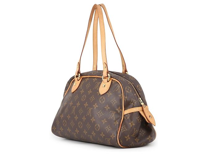 Borsa Louis Vuitton Monogram Montorgueil PM Marrone - vista 2