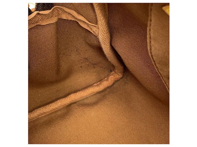 Borsa Louis Vuitton Monogram Montorgueil PM Marrone - vista 7