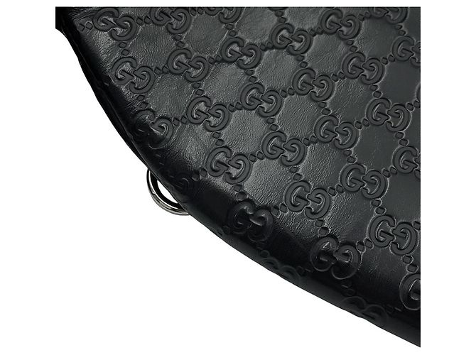 Borsa a tracolla Gucci - Marsupio Guccissima Blu navy - vista 16